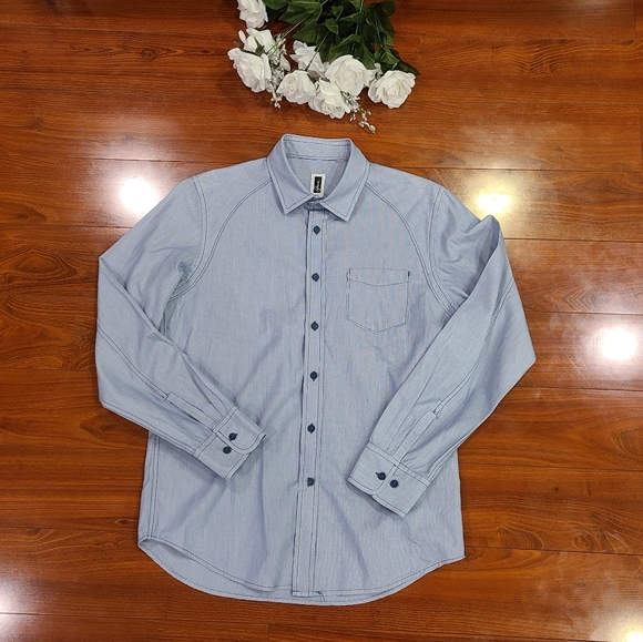 Howe Long Sleeve Button Down Shirt Medium - Picture 1 of 8